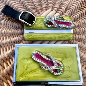 Spring Street - Business Card and NameTag Holder